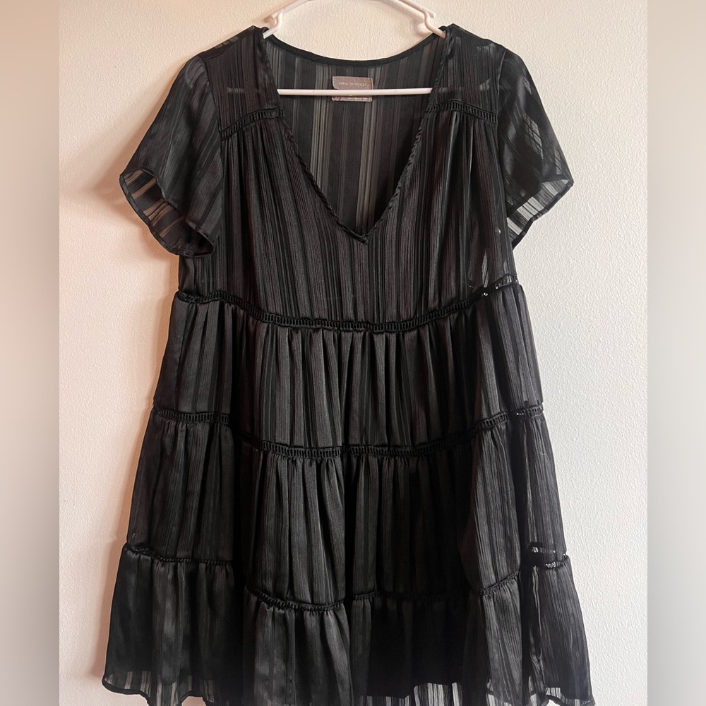Urban Outfitters Black Striped Mini Dress
